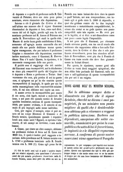 Il Baretti nuovo giornale d'istruzione