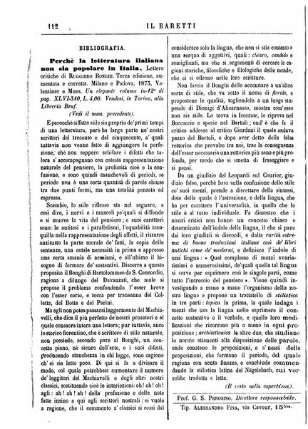 Il Baretti nuovo giornale d'istruzione