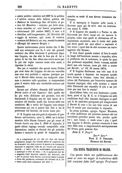 Il Baretti nuovo giornale d'istruzione