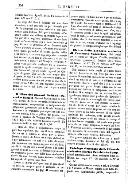 Il Baretti nuovo giornale d'istruzione