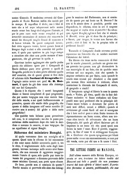 Il Baretti nuovo giornale d'istruzione