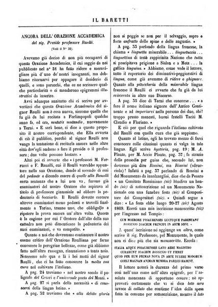 Il Baretti nuovo giornale d'istruzione