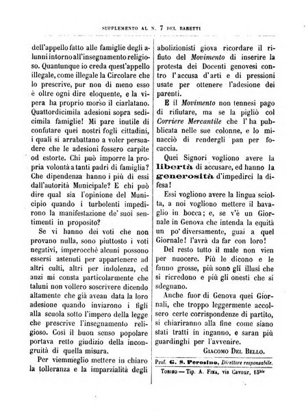 Il Baretti nuovo giornale d'istruzione