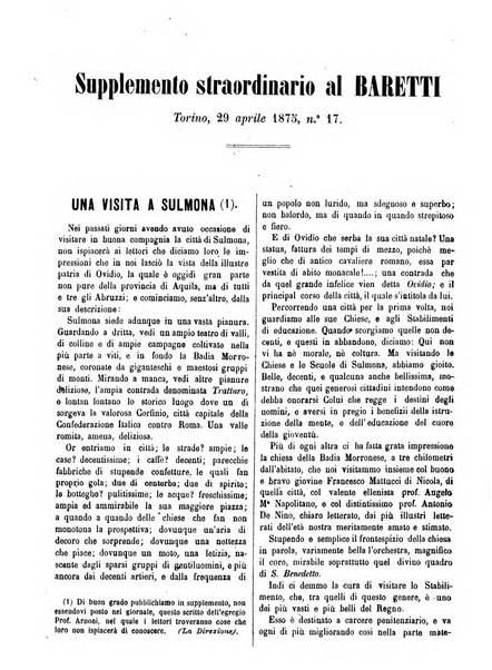 Il Baretti nuovo giornale d'istruzione