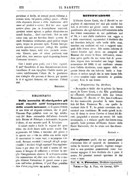 Il Baretti nuovo giornale d'istruzione