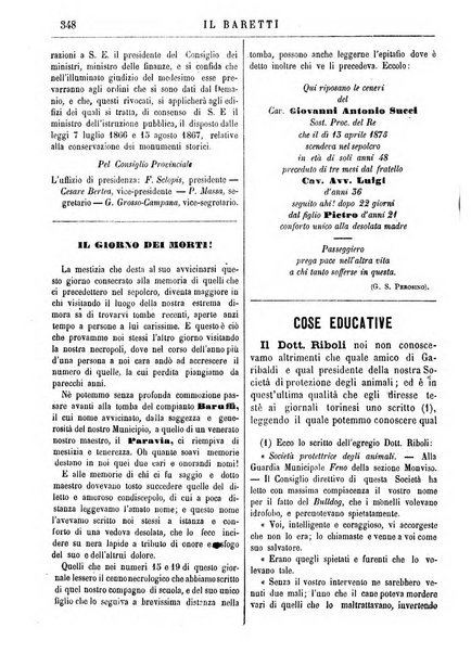 Il Baretti nuovo giornale d'istruzione