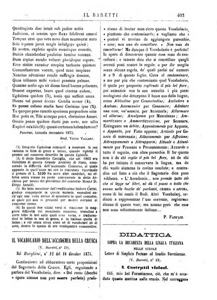 Il Baretti nuovo giornale d'istruzione