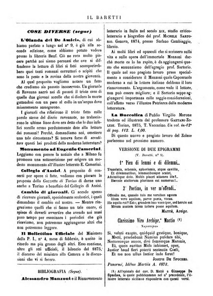 Il Baretti nuovo giornale d'istruzione