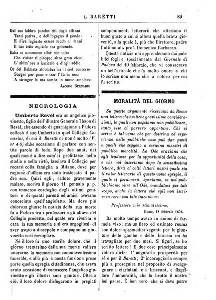 Il Baretti nuovo giornale d'istruzione