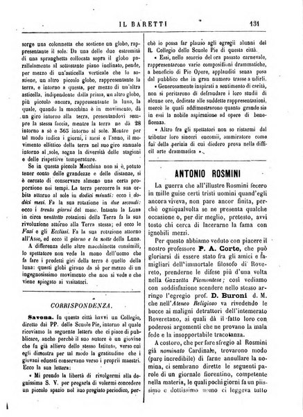 Il Baretti nuovo giornale d'istruzione