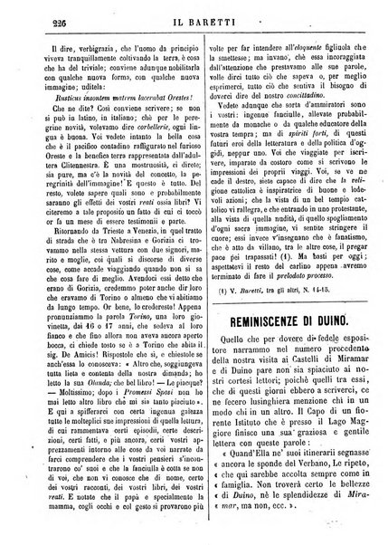 Il Baretti nuovo giornale d'istruzione