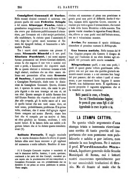 Il Baretti nuovo giornale d'istruzione