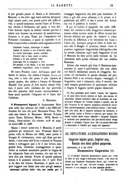 Il Baretti nuovo giornale d'istruzione