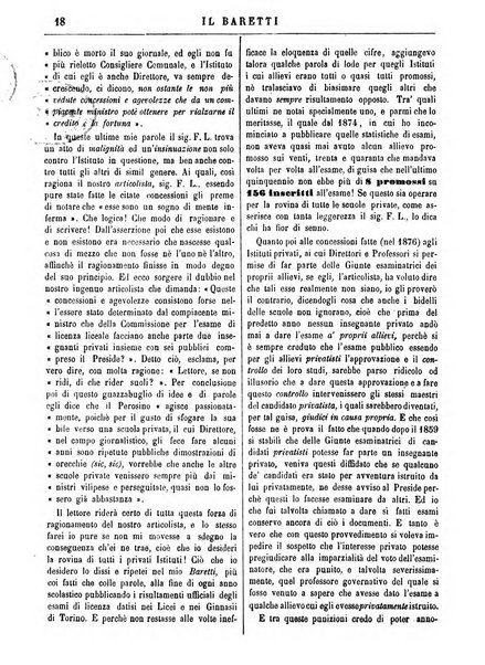 Il Baretti nuovo giornale d'istruzione