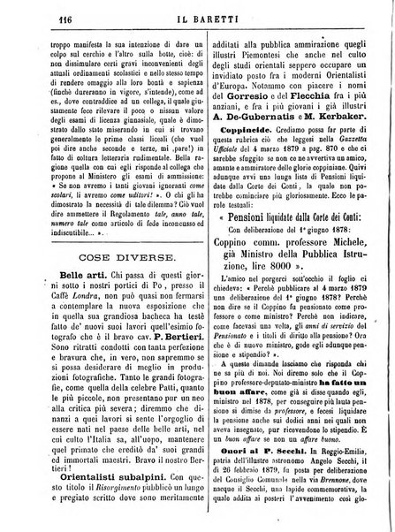 Il Baretti nuovo giornale d'istruzione