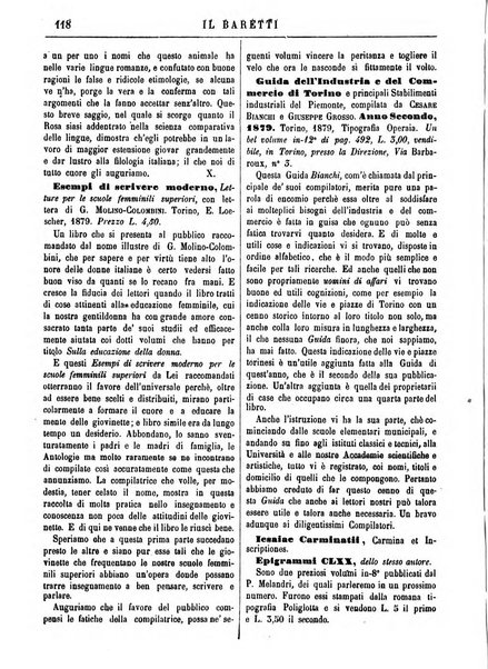 Il Baretti nuovo giornale d'istruzione