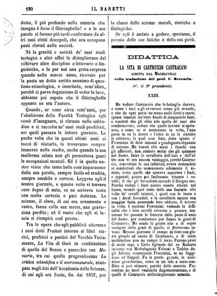 Il Baretti nuovo giornale d'istruzione