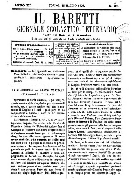 Il Baretti nuovo giornale d'istruzione