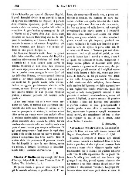 Il Baretti nuovo giornale d'istruzione