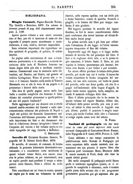 Il Baretti nuovo giornale d'istruzione