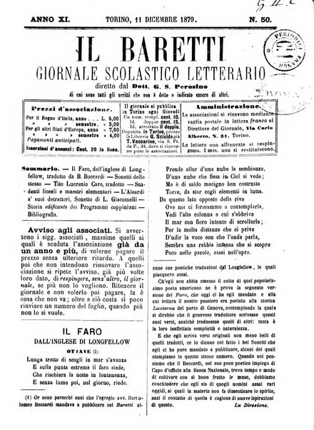 Il Baretti nuovo giornale d'istruzione