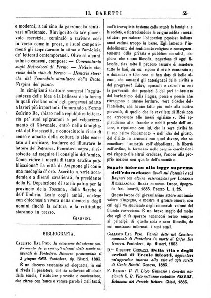 Il Baretti nuovo giornale d'istruzione