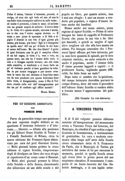 Il Baretti nuovo giornale d'istruzione