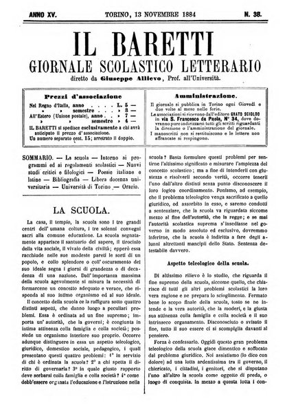 Il Baretti nuovo giornale d'istruzione