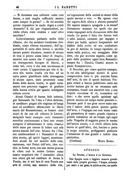 Il Baretti nuovo giornale d'istruzione