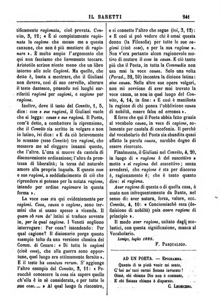 Il Baretti nuovo giornale d'istruzione