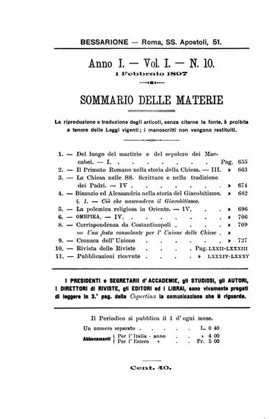 Bessarione pubblicazione periodica di studi orientali