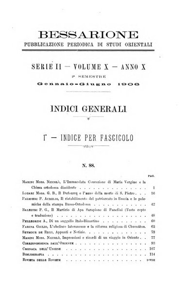 Bessarione pubblicazione periodica di studi orientali