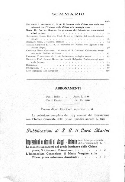 Bessarione pubblicazione periodica di studi orientali