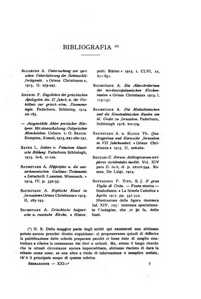 Bessarione pubblicazione periodica di studi orientali