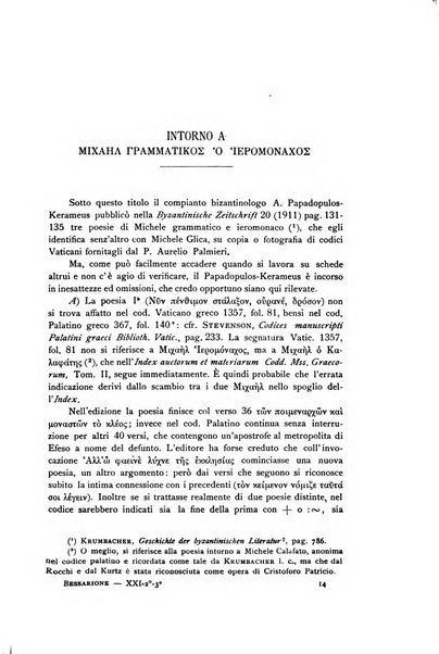 Bessarione pubblicazione periodica di studi orientali