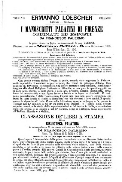 Bibliografia d'Italia compilata sui documenti comunicati dal Ministero dell'istruzione pubblica