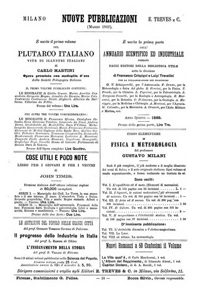 Bibliografia d'Italia compilata sui documenti comunicati dal Ministero dell'istruzione pubblica