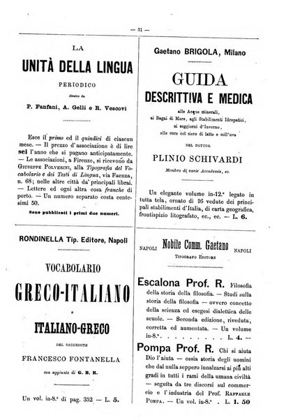 Bibliografia d'Italia compilata sui documenti comunicati dal Ministero dell'istruzione pubblica