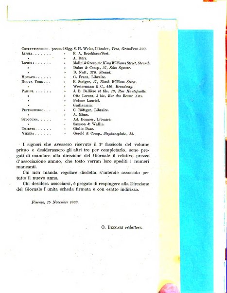 Bibliografia d'Italia compilata sui documenti comunicati dal Ministero dell'istruzione pubblica