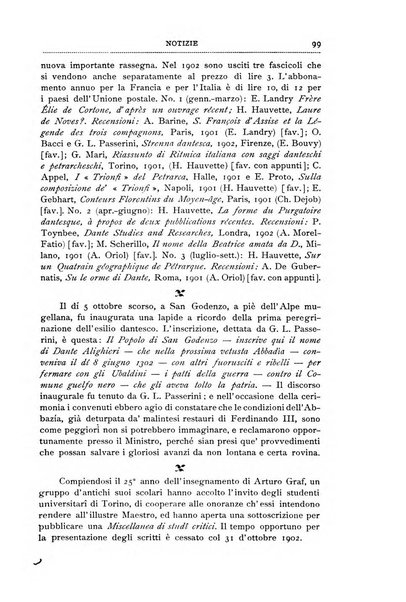 Bibliografia dantesca rassegna bibliografica degli studi intorno a Dante, al trecento e a cose francescane