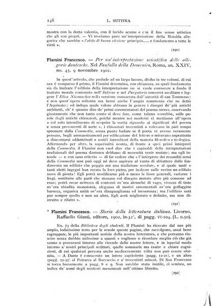 Bibliografia dantesca rassegna bibliografica degli studi intorno a Dante, al trecento e a cose francescane