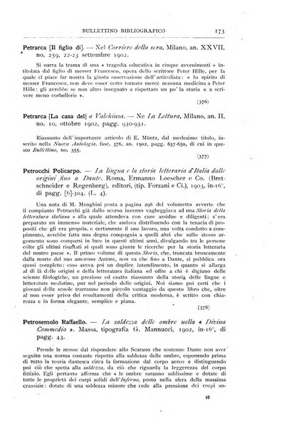 Bibliografia dantesca rassegna bibliografica degli studi intorno a Dante, al trecento e a cose francescane