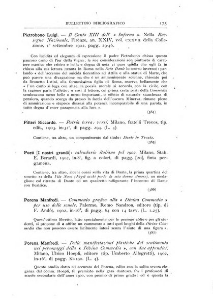 Bibliografia dantesca rassegna bibliografica degli studi intorno a Dante, al trecento e a cose francescane