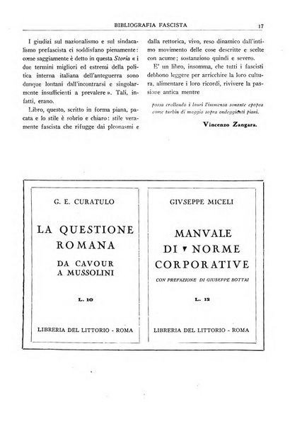 Bibliografia fascista rassegna mensile del movimento culturale fascista in Italia e all'estero