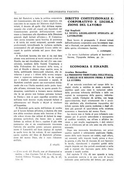 Bibliografia fascista rassegna mensile del movimento culturale fascista in Italia e all'estero