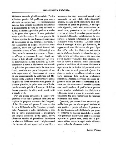 Bibliografia fascista rassegna mensile del movimento culturale fascista in Italia e all'estero