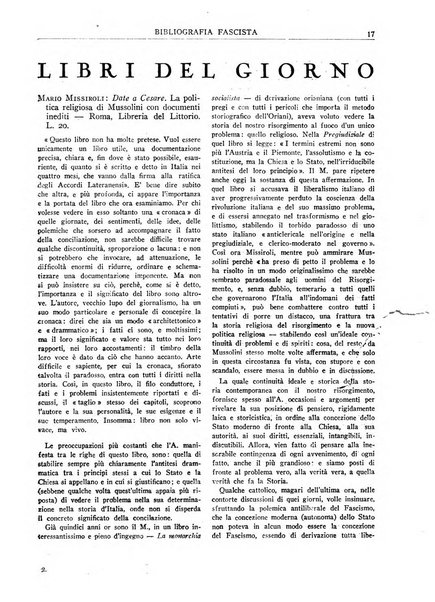 Bibliografia fascista rassegna mensile del movimento culturale fascista in Italia e all'estero