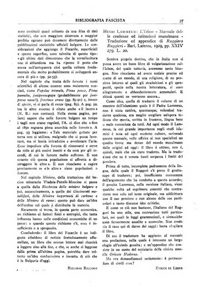 Bibliografia fascista rassegna mensile del movimento culturale fascista in Italia e all'estero