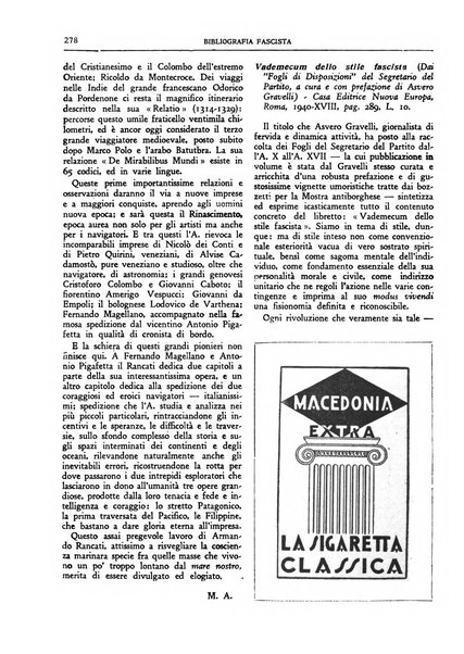 Bibliografia fascista rassegna mensile del movimento culturale fascista in Italia e all'estero