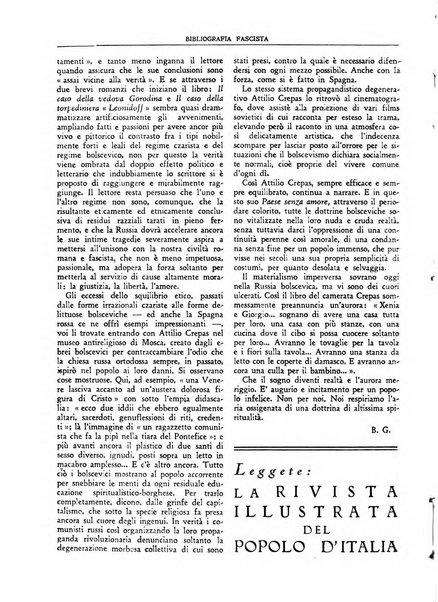 Bibliografia fascista rassegna mensile del movimento culturale fascista in Italia e all'estero